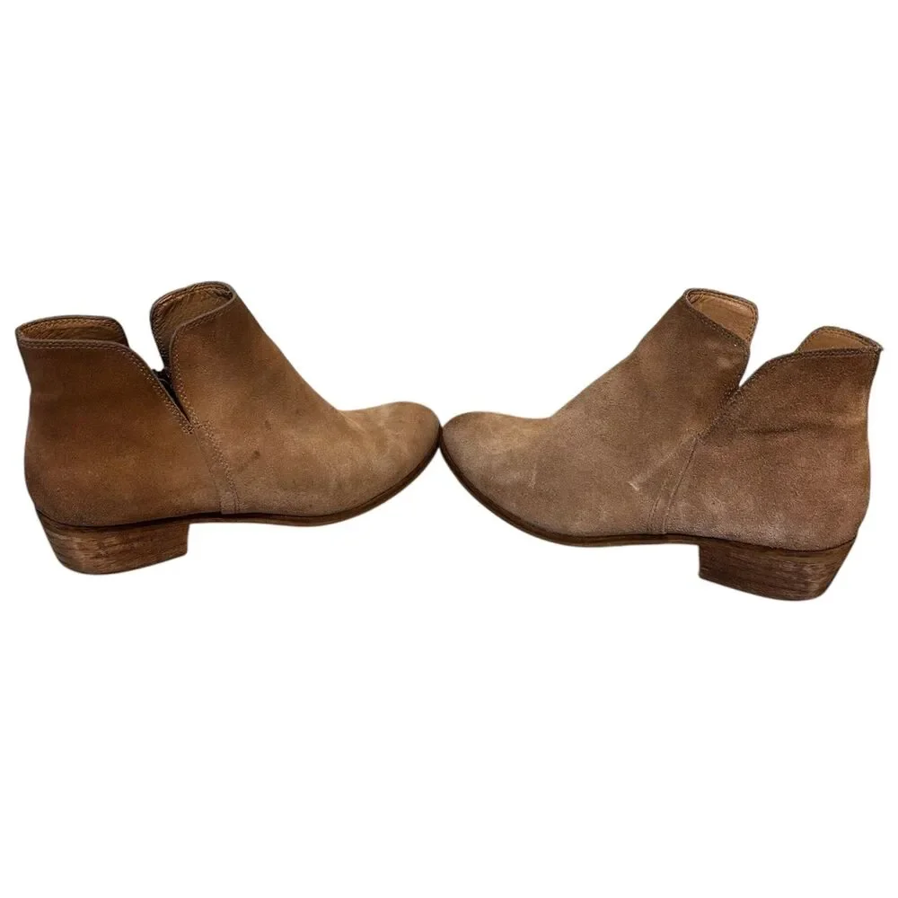 Splendid Hamptyn Suede Leather Ankle Boots Tan Beige Size 9